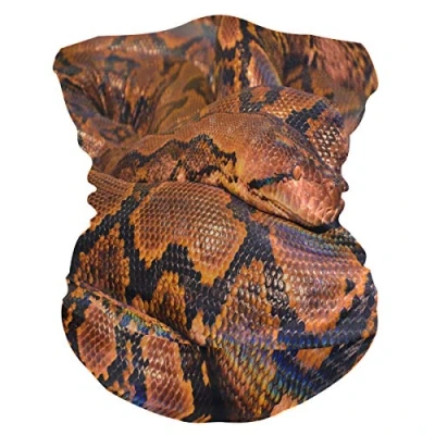 Image of Sawhonn Art Snake Skin Camouflage Face Mask Headband Bandana Balaclavas Neck Gaiter Magic Scarf Headwraps Headwear for Outdoor Women Men