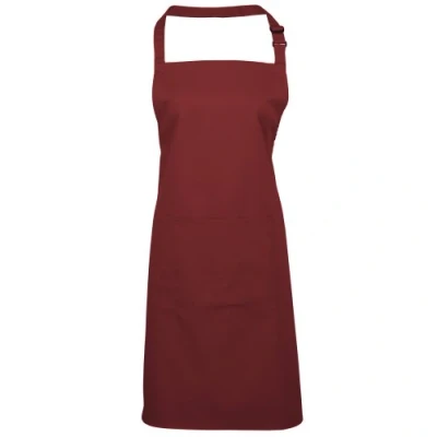 Image of Premier ladies apron with pocket, colourful Red One size