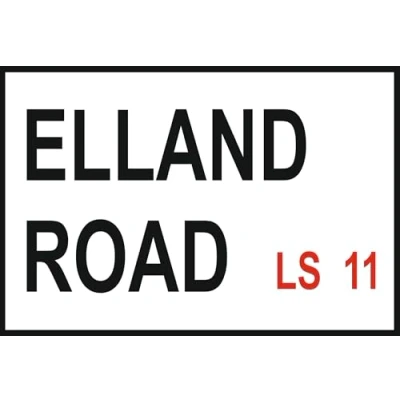Image of EpochSign Leeds United Elland Road Street Sign 8X12 inches