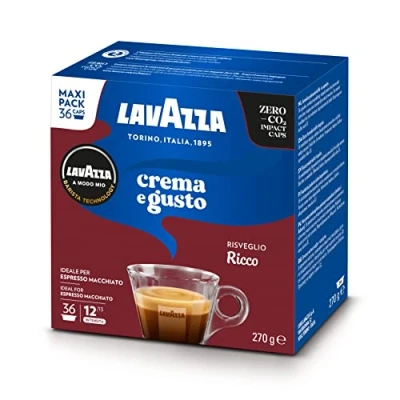 Image of Lavazza A Modo Mio Crema E Gusto Ricco 36 Coffee Capsules (2)