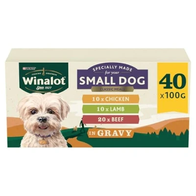 Image of Winalot Meaty Chunks Small Dog Mixed in Gravy Wet Food 40x100g