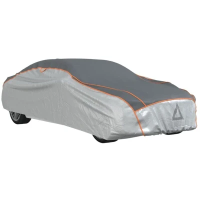 Image of vidaXL Car Cover for Sedan Hail Protection Full XXL Grey and Silver