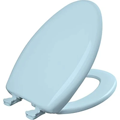 Image of Bemis 1200SLOWT 464 Slow Sta Tite Elongated Closed Front Toilet Seat, Dresden Blue
