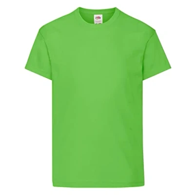 Image of Fruit of the Loom Kids Original T Shirt 21 Colours / Age 3 15 Year Lime 78