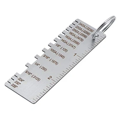 Image of Stainless Steel Welding Gage thickness gauge Wire metal Sheet Inspection Toolmetal