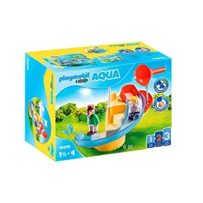 Image of Playmobil 1.2.3 AQUA 70270 Water Slide For 18+ Months