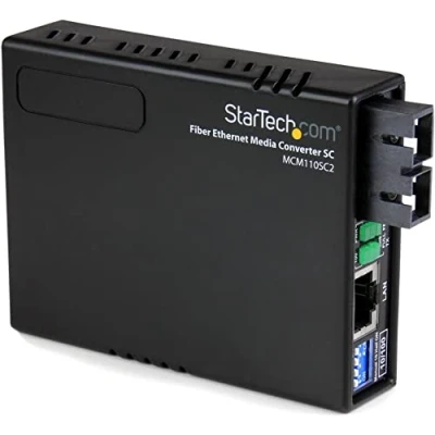 Image of STARTECH.COM MCM110SC2GB 10/100 Ethernet to Multi Mode Fiber Media Converter SC 2 km