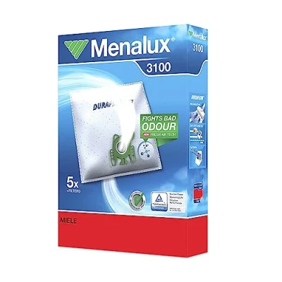 Image of Menalux 3100 Pack of 5 Dustbags, 1 Motor Filter and Micro