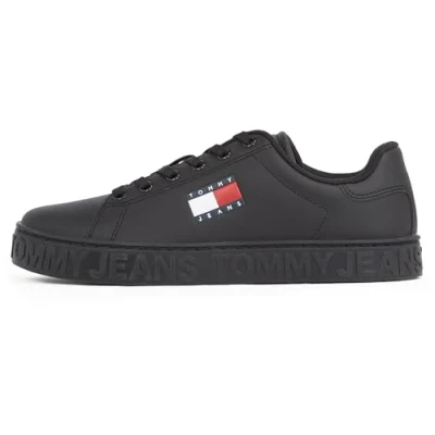 Image of Tommy Jeans Women&#039;s (New) TJW Logo Sneaker ESS EN0EN02703, Black (Black), 3.5 UK