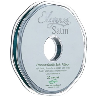 Image of ELEGANZA Double Faced Satin 6mm x 20m Green No.50