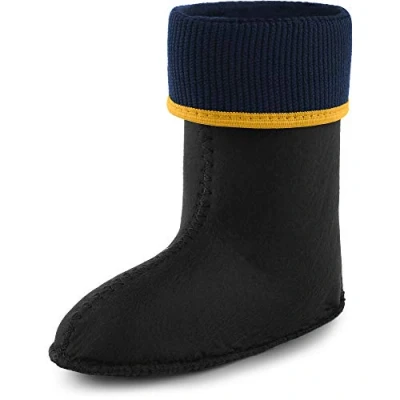 Image of Ladeheid Warming Insert for Children&#039;s Girl&#039;s Boy&#039;s EVA Extra Light Wellington Boots Rainy Wellies Rain KL058 (Sunny, 7 UK Child)