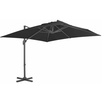 Image of vidaXL Cantilever Garden Parasol with Aluminium Pole 300x300 cm Anthracite