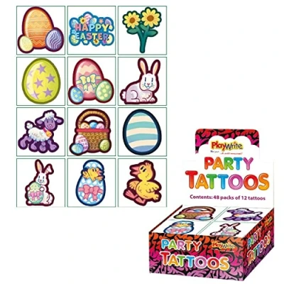 Image of 48 x Easter Temporary Tattoos