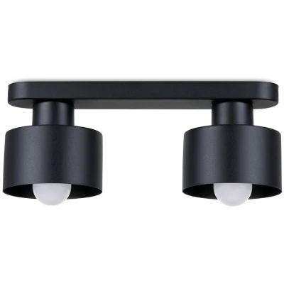 Image of Savar Twin Ceiling Spotlight Black