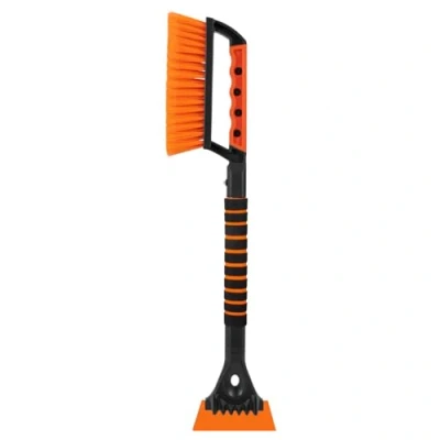 Image of BEEWAY Ice Scraper with Snow Brush 2IN1 Car Essentials for Winter, Wide 13cm TPU Blade Efficency and No Scratches Frost Removal Windscreen Windows