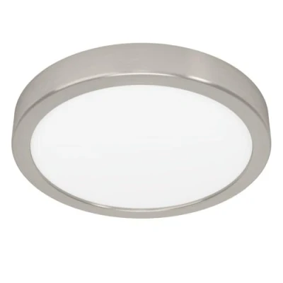 Image of Eglo LED Ceiling Light Fitting Fueva 6, Round lamp, Flush Fixture, Plastic in Silver and White, Lighting Warm White Cold ⌀ 21 cm