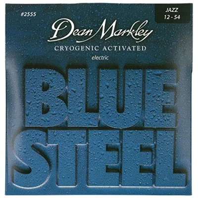 Image of Dean Markley 2555 .012 .054 Blue Steel Electric Jazz Guitar Strings