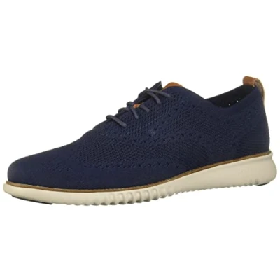 Image of Cole Haan Men&#039;s 2.zerogrand Stitchlite Oxfords, Blue Marine Vp Gry Gry, 10 UK