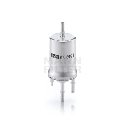 Image of 6Q0201051A, 6Q0201051C, 6Q0201051J Fuel FILTER MANN WK 69/2 In Line Filter, with integrated pressure regulator 8mm