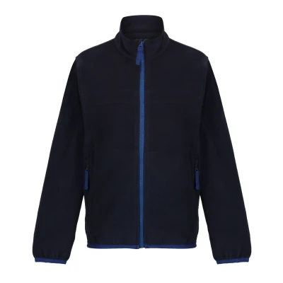 Image of Regatta Childrens Unisex Childrens/Kids Microfleece Full Zip Fleece Jacket (Navy) Size 15 16Y