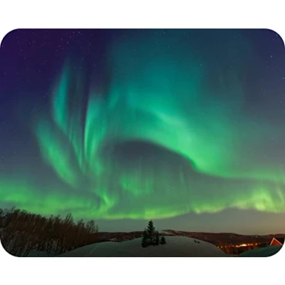 Image of Northern Lights Glass Worktop Saver/Protector Kitchen Cutting Board by Pearl (50 x 40cm)