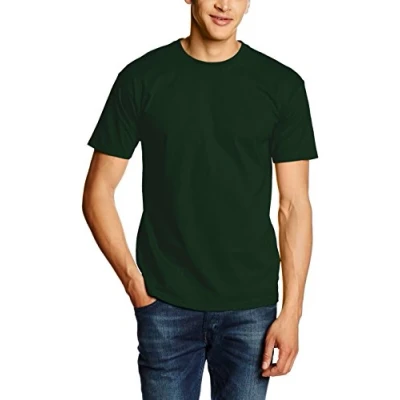 Image of Fruit of the Loom Men&#039;s Valueweight Short Sleeve T Shirt, Bottle Green, XX Large