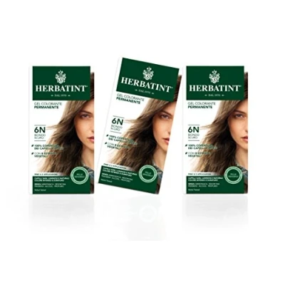 Image of Herbatint Permanent Haircolor Gel 6N Dark Blonde 3x150ml