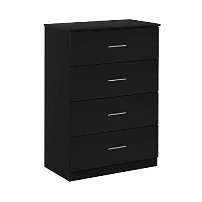 Image of Furinno 4 Drawer Dresser, Americano