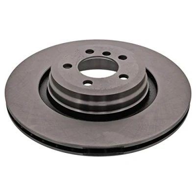 Image of 34211166131 Brake disc FEBI BILSTEIN 44010 Rear Axle 370mm 24mm 5 Hole 120mm internally vented Coated BMW: 7