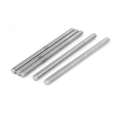 Image of Sourcingmap M12 x 200mm 304 Stainless Steel Right Hand Thread Fully Threaded Rod Stud 5PCS