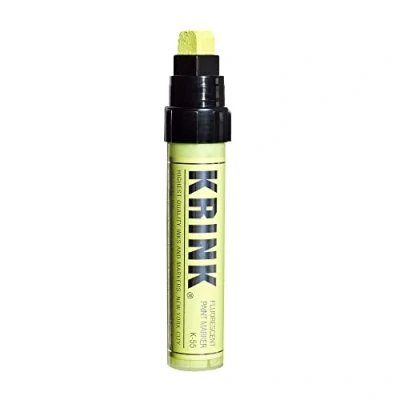 Image of Krink K 55 Acrylic Paint Marker, 15mm block nib, Fluorescent Yellow (K YELLOW)