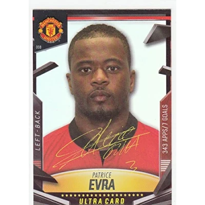 Image of Panini Manchester United 2014 Patrice Evra Ultra Signature Card