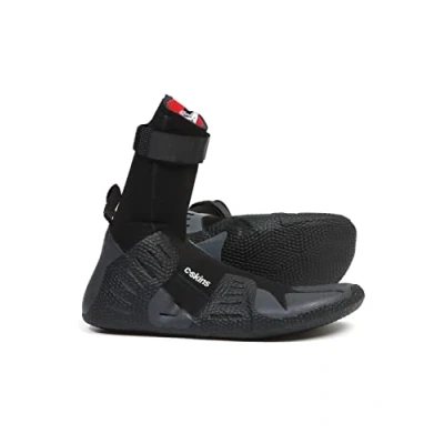 Image of C Skins 2023 Mens Session 5mm Round Toe Wetsuit Boot Boots Black Charcoal