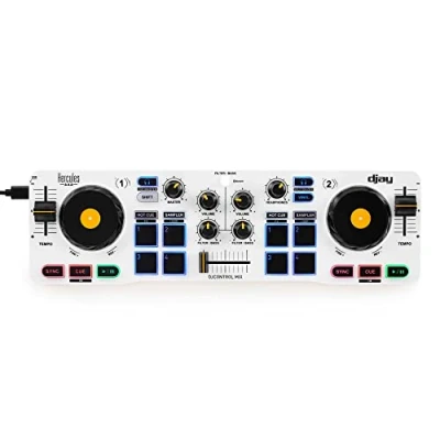 Image of Hercules DJControl Mix Bluetooth Wireless DJ Controller for Smartphones 2 Decks