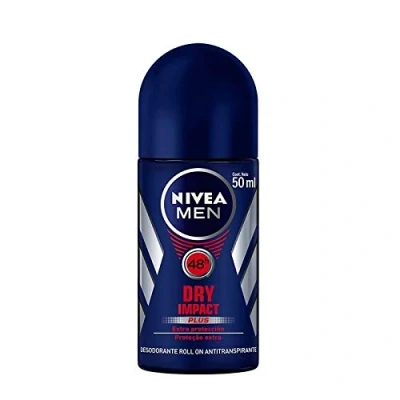 Image of Nivea Men Dry Impact Plus Anti Perspirant Roll On Deodorant Pack of 6 x 50 ml