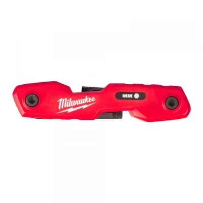 Image of Milwaukee Metric Folding Hex Key Set 8 Piece 4932480978