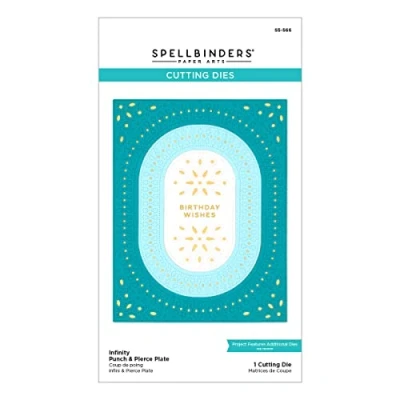 Image of Spellbinders Infinity Punch &amp; Pierce Plate Etched Dies from The Stylish Ovals Collection, Metal, ONE