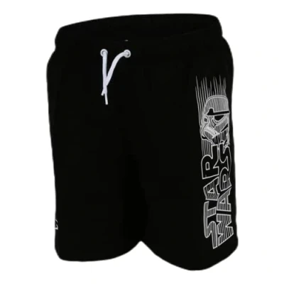 Image of Speedo Boys Graphic Leisure Water Short Black/White/Risk Red, Medium