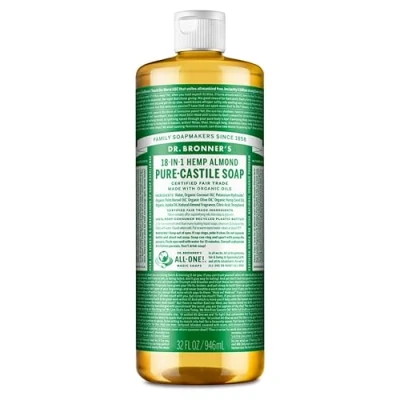 Image of Dr Bronner&#039;s Organic Almond Castile Liquid Soap, 946 ml