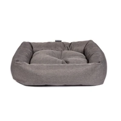 Image of Danish Design Anti Bacterial Stain and Odour Resistant Grey Dog/Puppy Snuggle Bed Large 35 inch