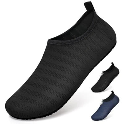 Image of WateLves Mens Womens Water Sports Shoes Yoga Socks Breathable Swim Barefoot Quick Dry Beach Snorkeling Shoes, X.tw.black, 10/11 UK