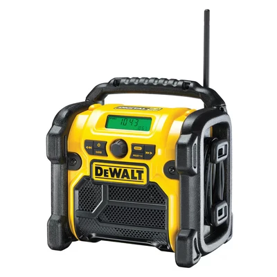 Image of DeWalt DCR020 DAB Digital Radio 240V &amp; Li ion Bare Unit DEWDCR020