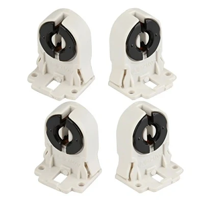 Image of 4pcs T8 Fluorescent and LED Tube Lamp Holder Socket Snap in Or Slide On Fittings AC 100 250V 5060Hz