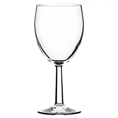 Image of Utopia Tableware Saxon Toughened Tri Lined Wine Glasses 340ml CE at 125/175/250ml Set of 12 LCE