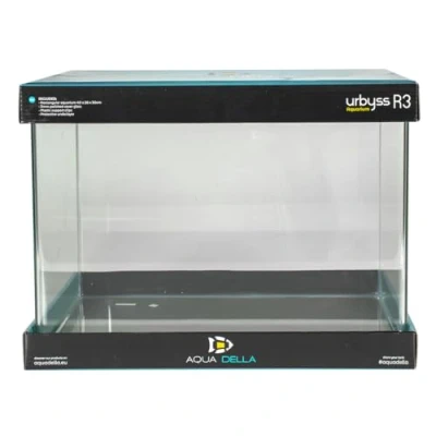 Image of Aqua Della, Urbyss Aquarium 40 x 26 30 cm Rectangular with Curved and Polished Glass, 5 mm Protective 3 mm, Plastic Glass Protection Mat