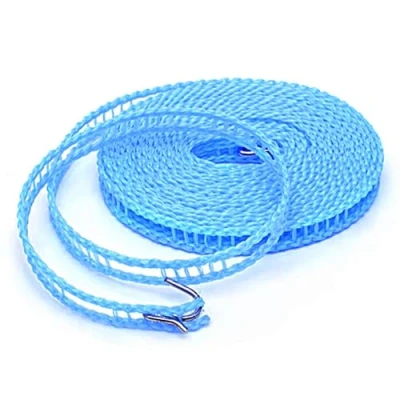 Image of 5m/ 16.4ft Outdoor Windproof Nylon Clothesline, Portable Clothes Drying Rope, Line for Camping Travel Hanger or Home Use
