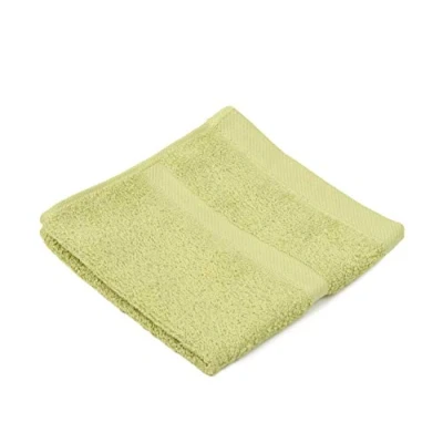 Image of Gözze Set of 4 Faceloths, Soft and Absorbent, 100% Cotton, 30 x cm Lime