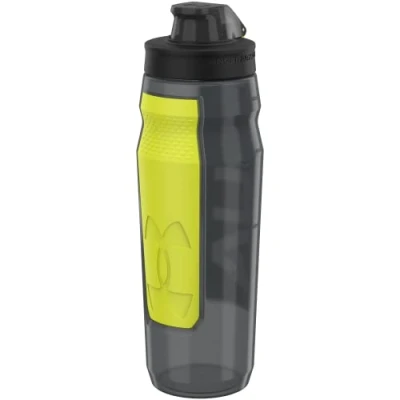 Image of Under Armour UA 32oz Playmaker Squeeze Pitch Grey/Hi Vis Yellow