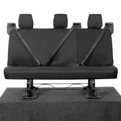 Image of UK Custom Covers SC131B Tailored Heavy Duty Waterproof Rear Seat Black Fits Ford Transit DCIV (2013 2023)