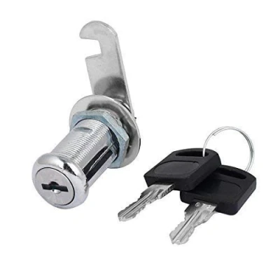 Image of YUEWO Drawer Cabinet Locking 19mm x 20mm Thread Security Cylinder Cam Lock w 2 Keys